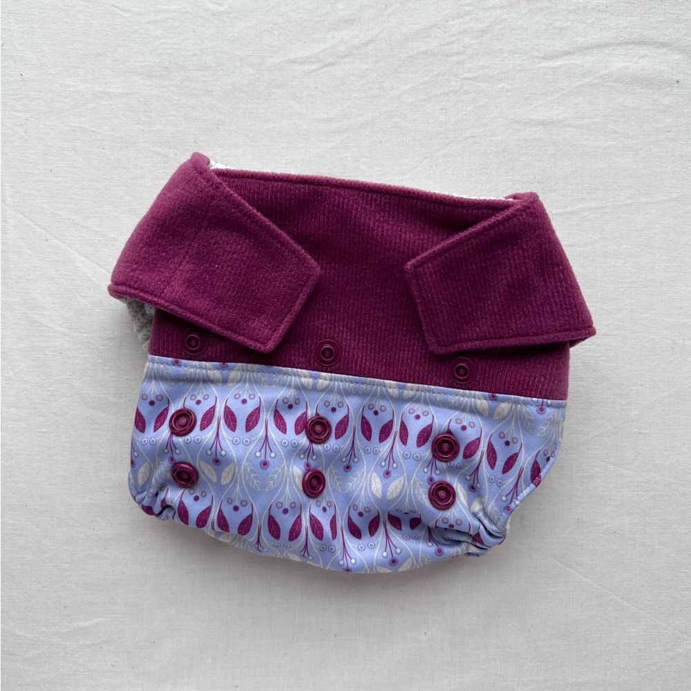 Grovia Hybrid Re-usable Diaper Shell Hook & Loop Closure - Waverly